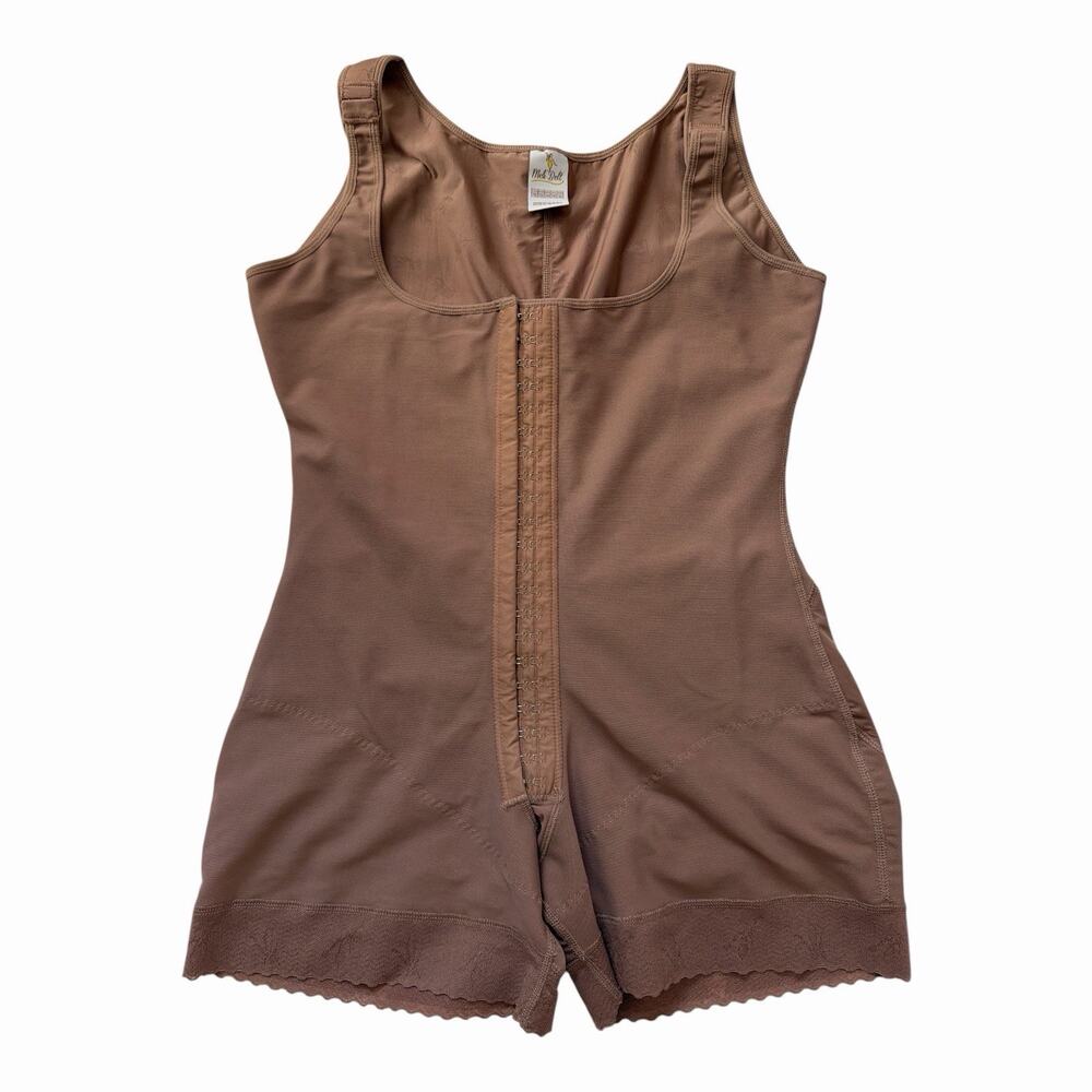 Meli Belt Colombian Faja Shapewear Short Bodysuit Cocoa Size 7XL